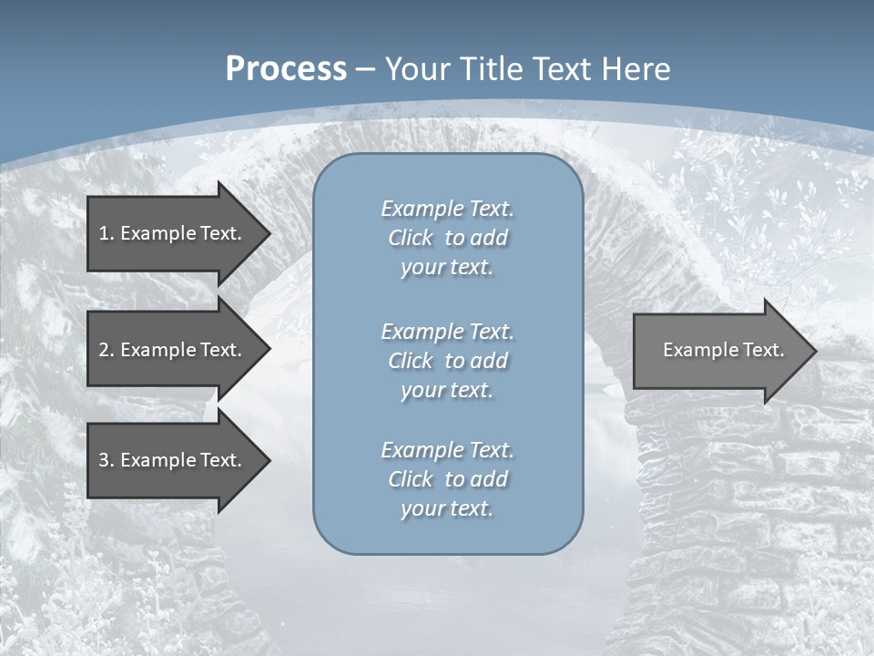 A Stone Arch In The Middle Of A Body Of Water PowerPoint Template