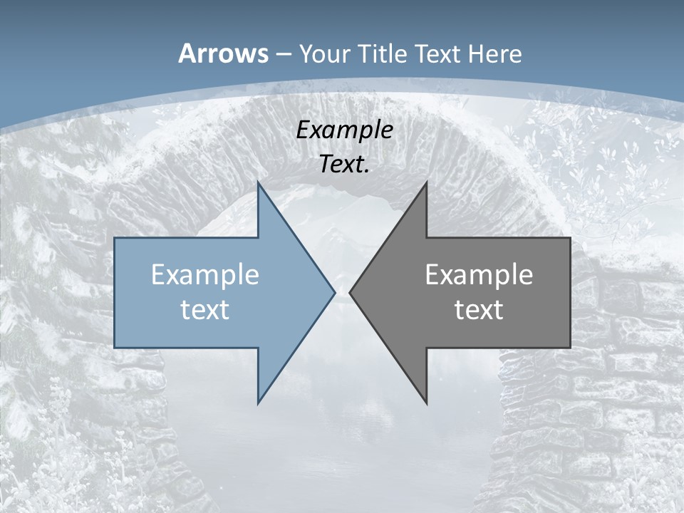 A Stone Arch In The Middle Of A Body Of Water PowerPoint Template