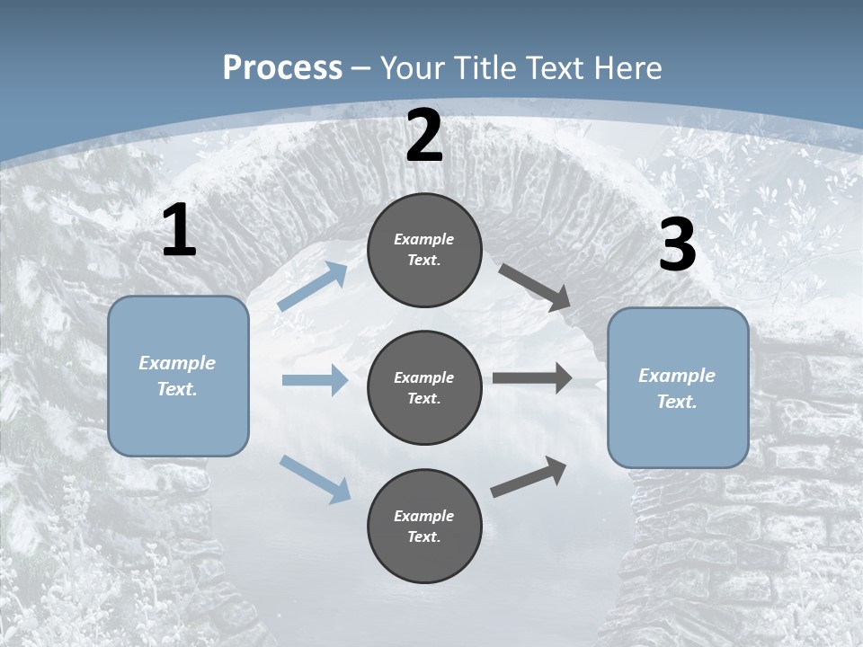 A Stone Arch In The Middle Of A Body Of Water PowerPoint Template