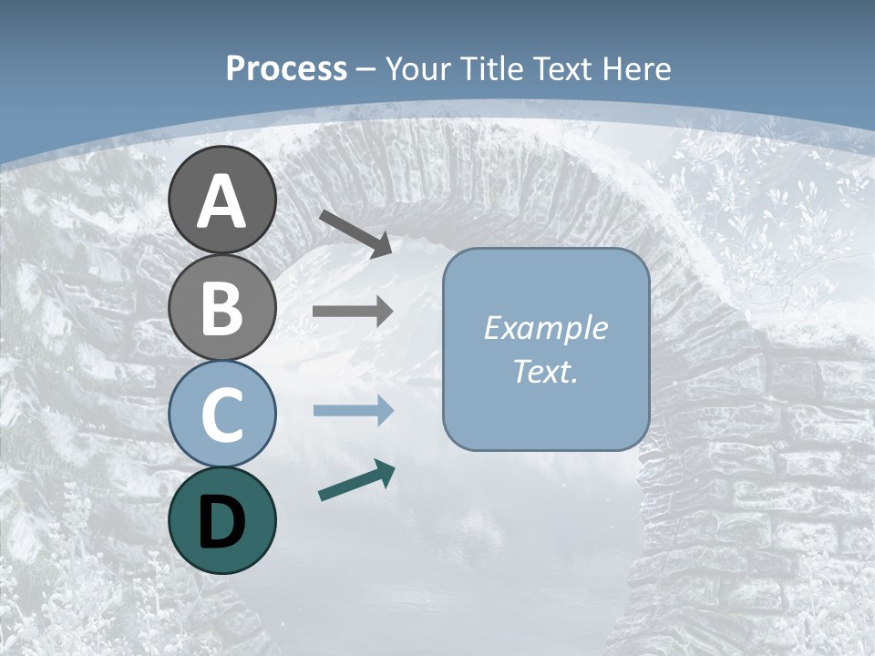 A Stone Arch In The Middle Of A Body Of Water PowerPoint Template