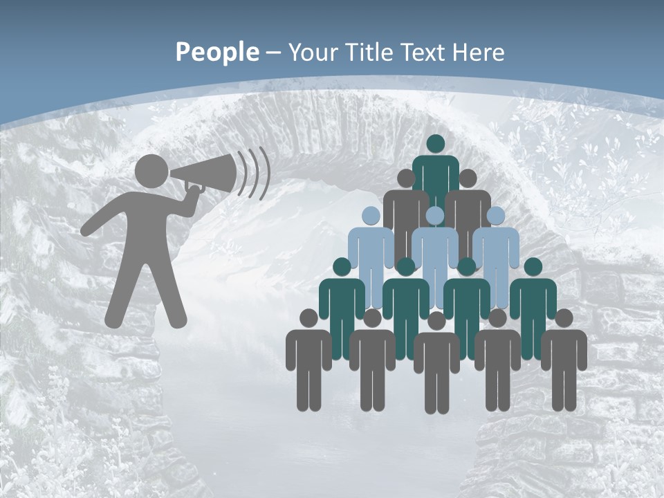 A Stone Arch In The Middle Of A Body Of Water PowerPoint Template