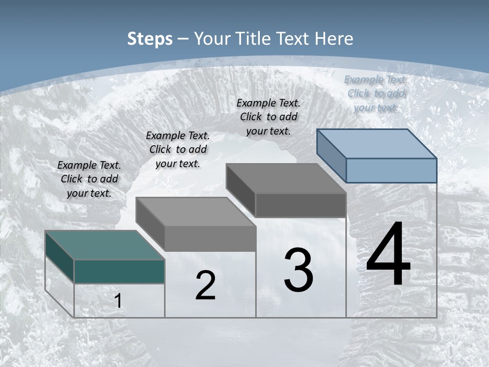 A Stone Arch In The Middle Of A Body Of Water PowerPoint Template