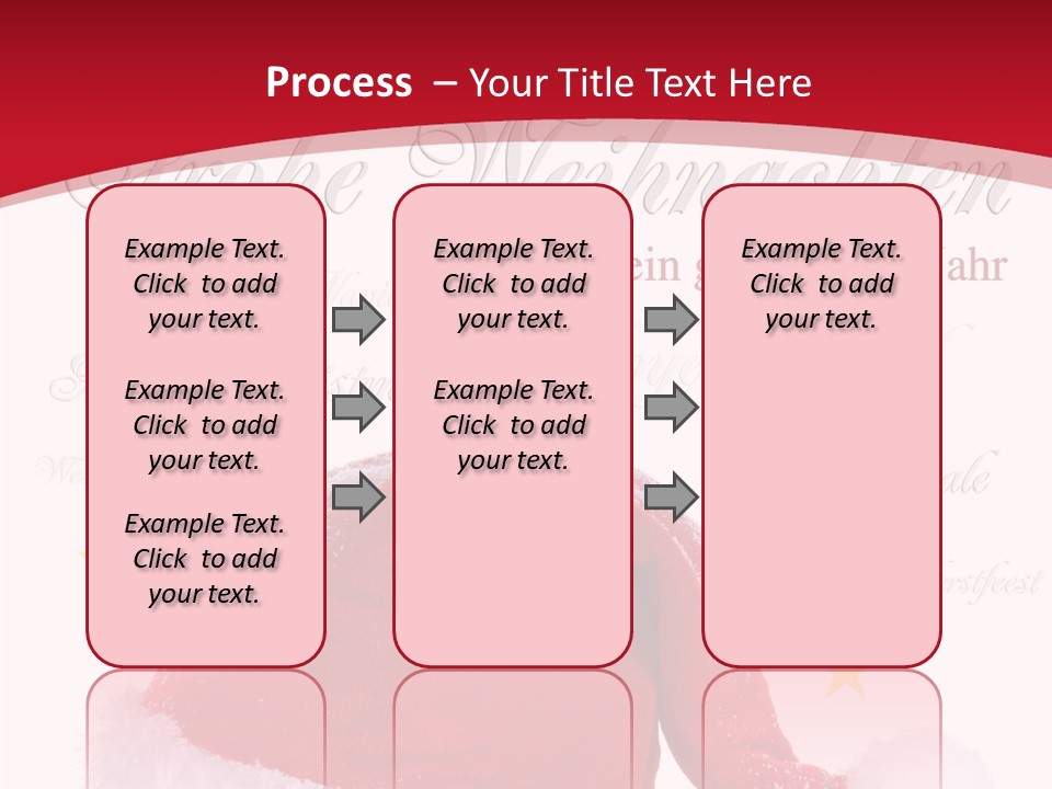 A Red And White Santa Hat With Stars On It PowerPoint Template