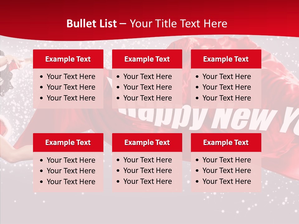 A Woman In A Red Dress Is Flying Through The Air PowerPoint Template