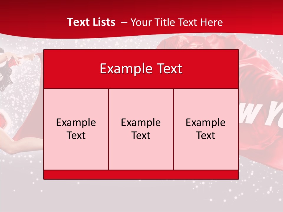 A Woman In A Red Dress Is Flying Through The Air PowerPoint Template
