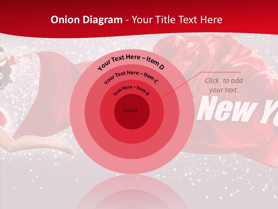 A Woman In A Red Dress Is Flying Through The Air PowerPoint Template