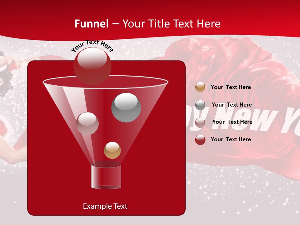 A Woman In A Red Dress Is Flying Through The Air PowerPoint Template