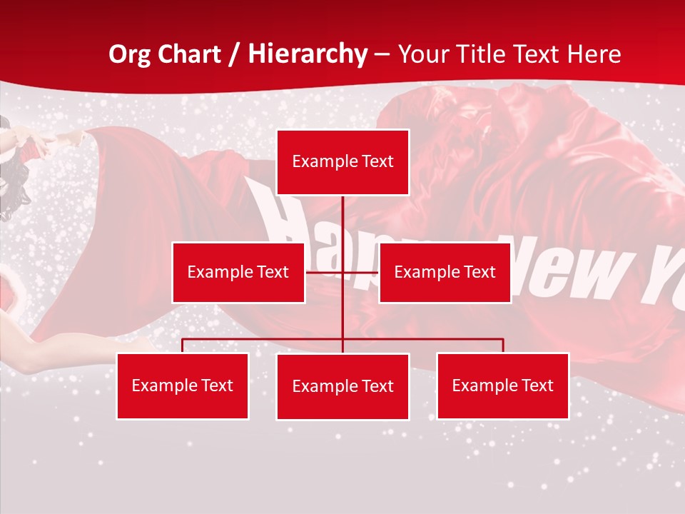 A Woman In A Red Dress Is Flying Through The Air PowerPoint Template