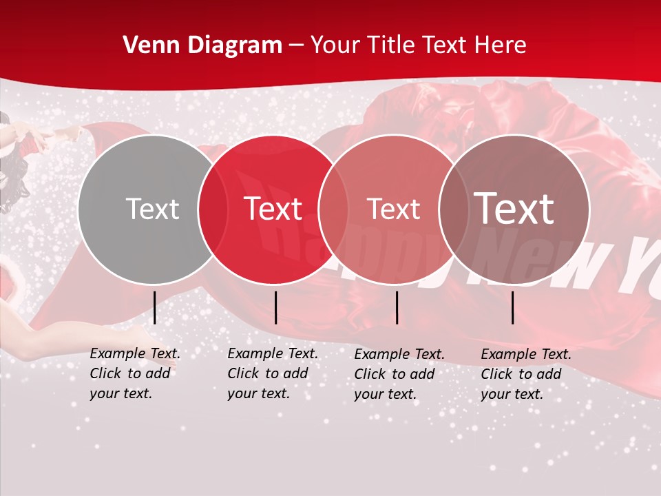 A Woman In A Red Dress Is Flying Through The Air PowerPoint Template