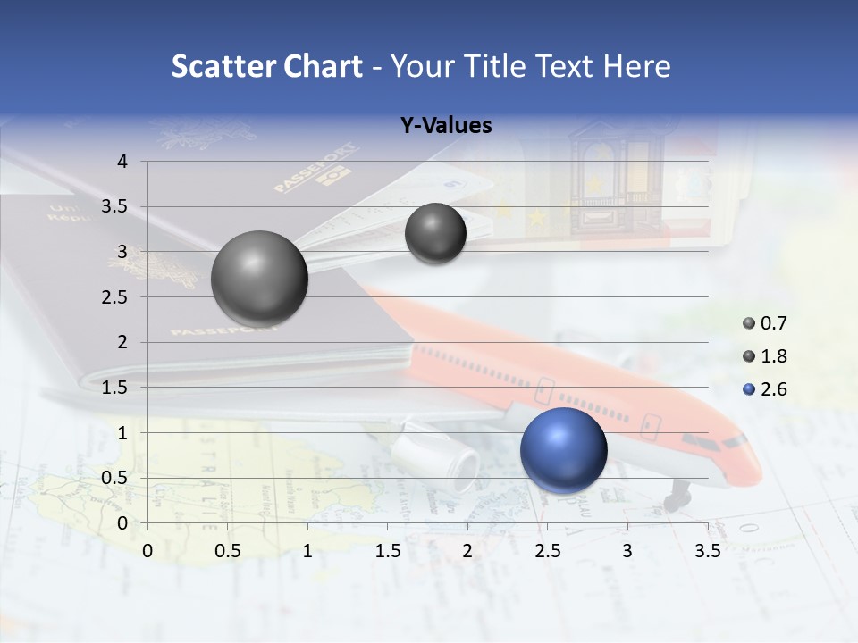 A Passport, A Pen, And A Knife On Top Of A Map PowerPoint Template