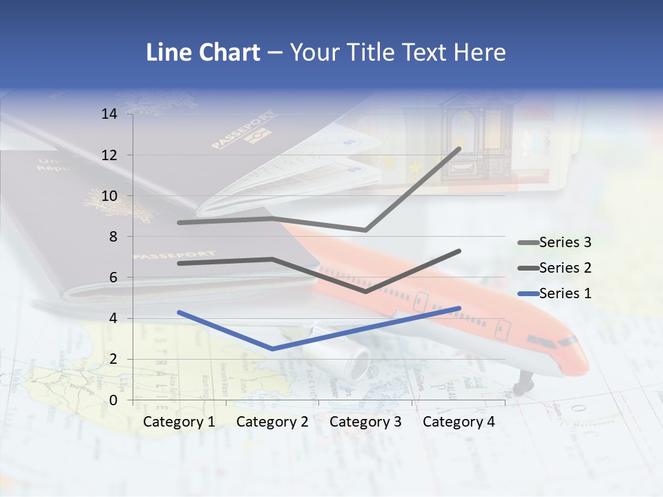 A Passport, A Pen, And A Knife On Top Of A Map PowerPoint Template