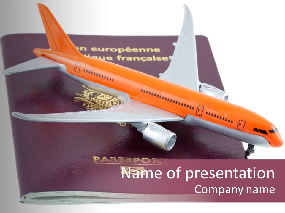 Jet Visas Boeing PowerPoint Template