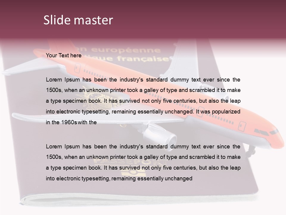 Jet Visas Boeing PowerPoint Template