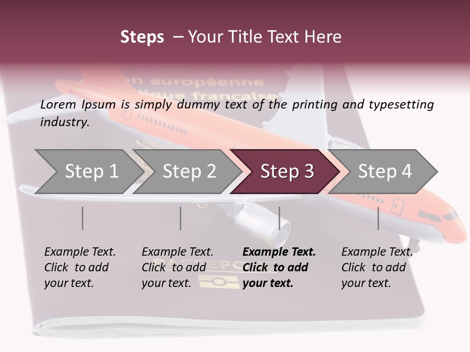 Jet Visas Boeing PowerPoint Template
