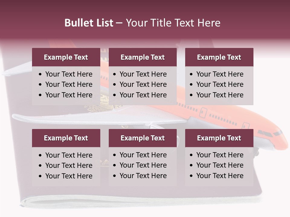 Jet Visas Boeing PowerPoint Template
