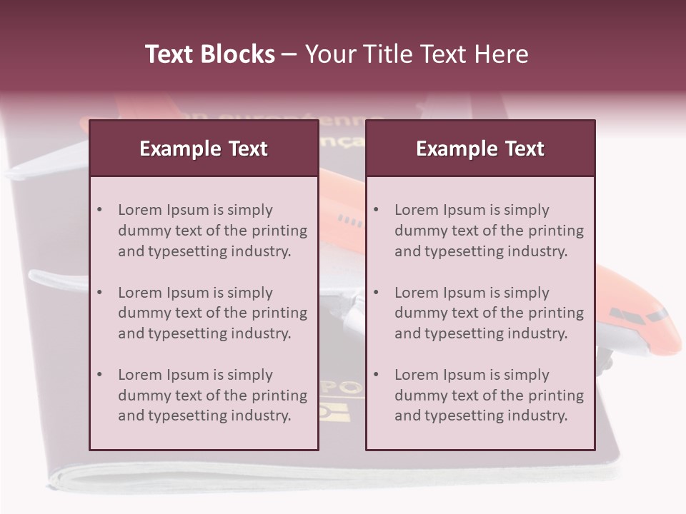 Jet Visas Boeing PowerPoint Template