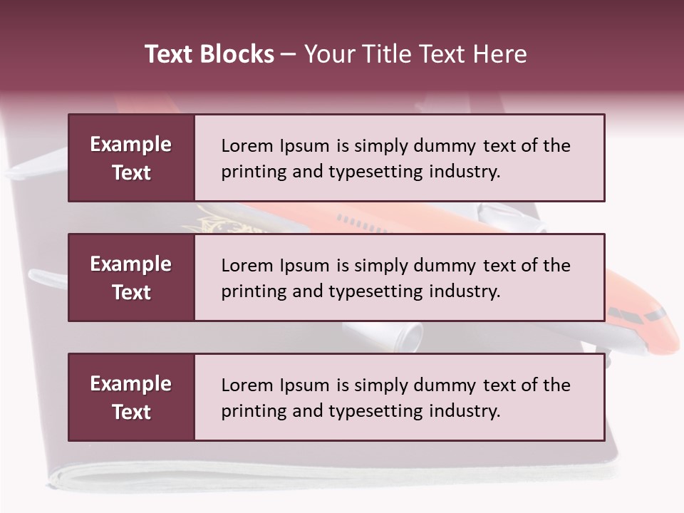 Jet Visas Boeing PowerPoint Template
