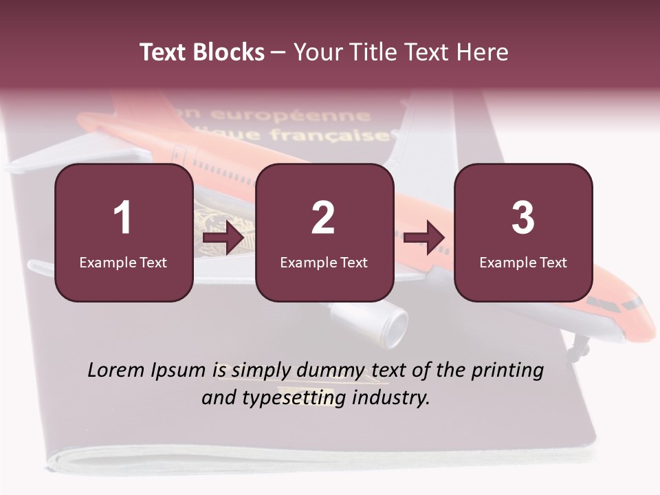 Jet Visas Boeing PowerPoint Template