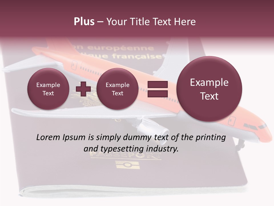 Jet Visas Boeing PowerPoint Template
