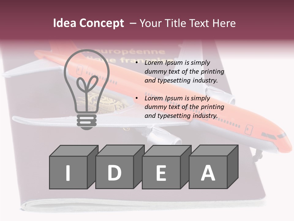Jet Visas Boeing PowerPoint Template