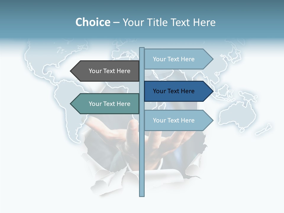 Reiseziel Weltweit Handel PowerPoint Template