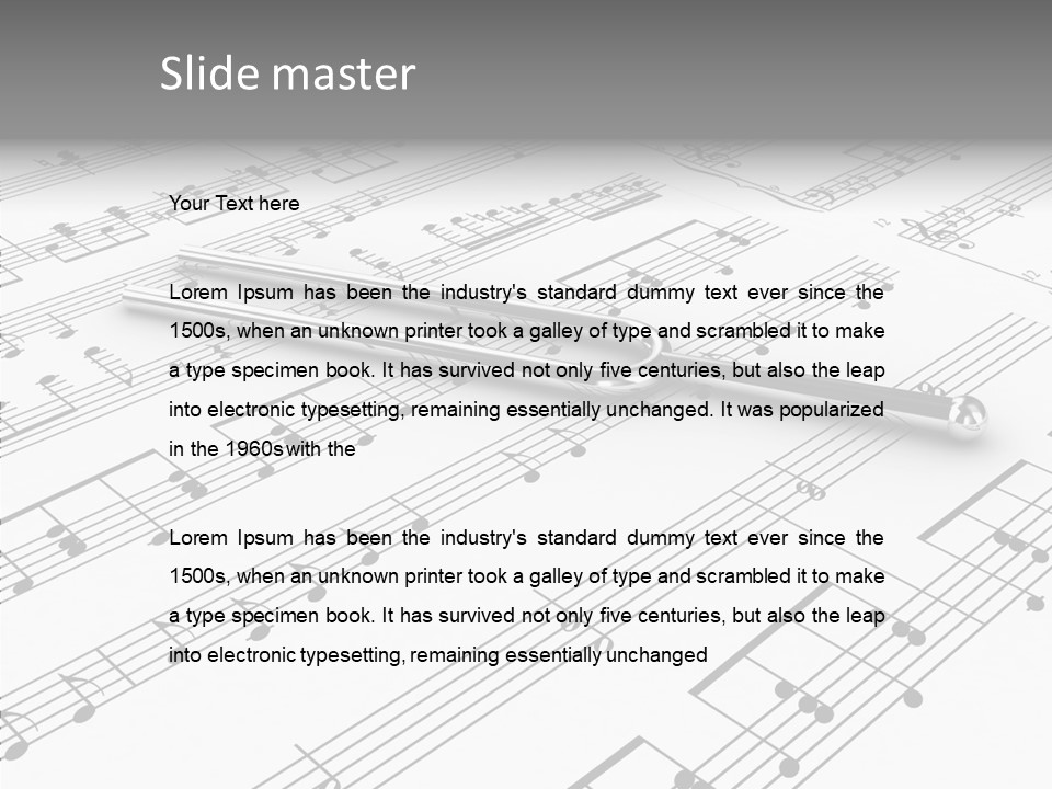 Fran Decoratif Vieux PowerPoint Template