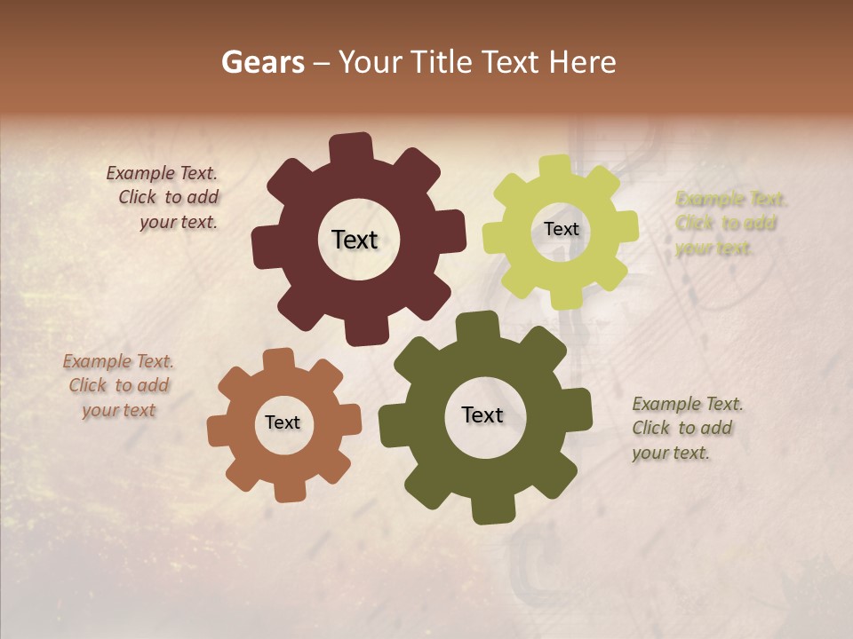 Texture Scrapbook Gravure PowerPoint Template