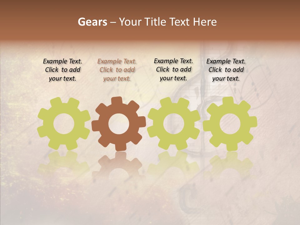 Texture Scrapbook Gravure PowerPoint Template