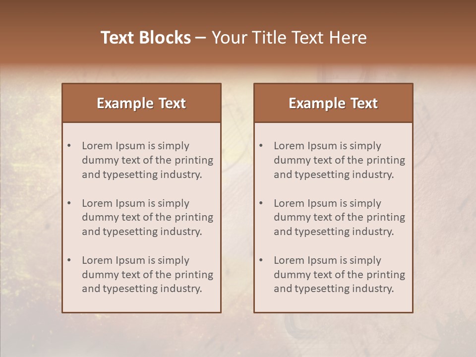Texture Scrapbook Gravure PowerPoint Template