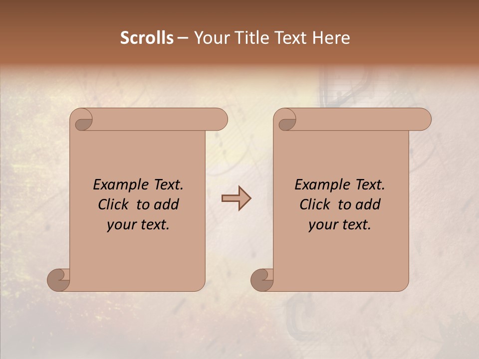 Texture Scrapbook Gravure PowerPoint Template