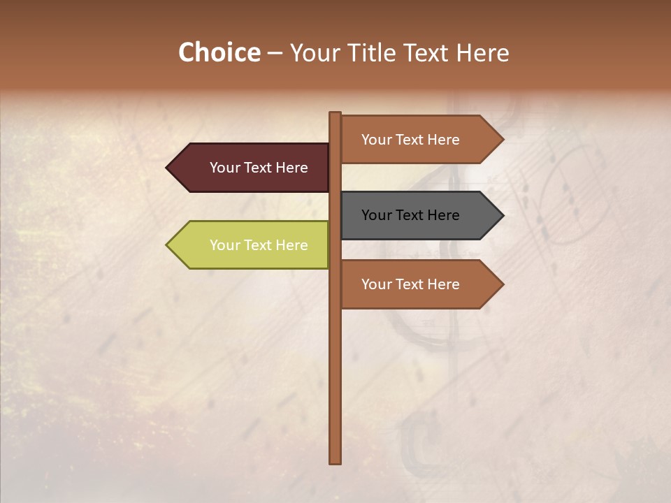 Texture Scrapbook Gravure PowerPoint Template