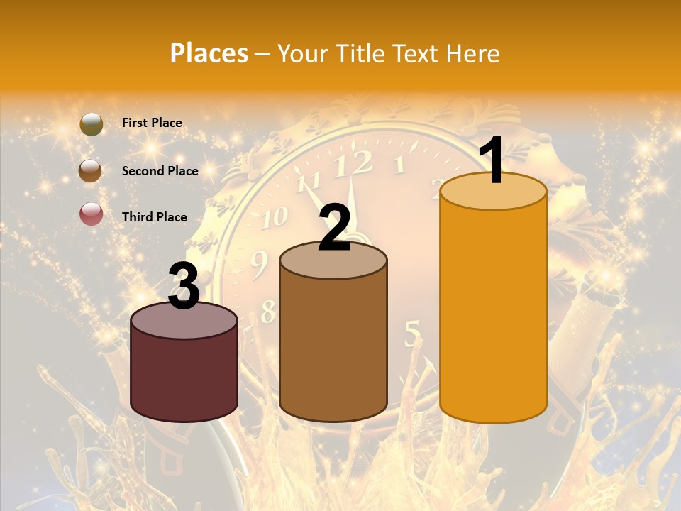 Affiche Grunge Mots PowerPoint Template