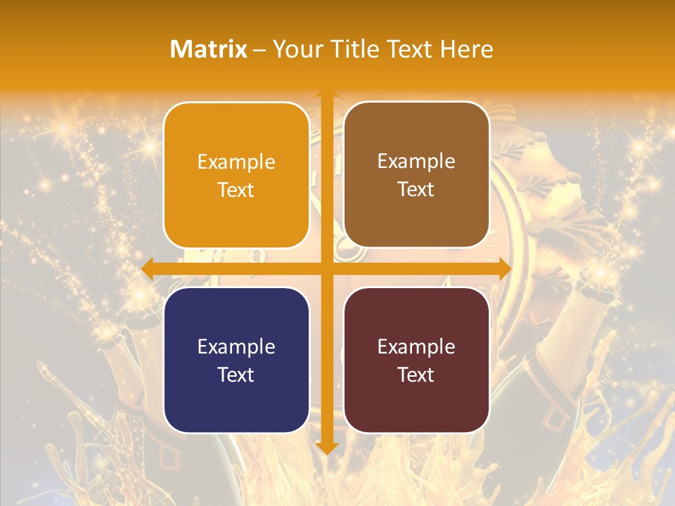 Affiche Grunge Mots PowerPoint Template