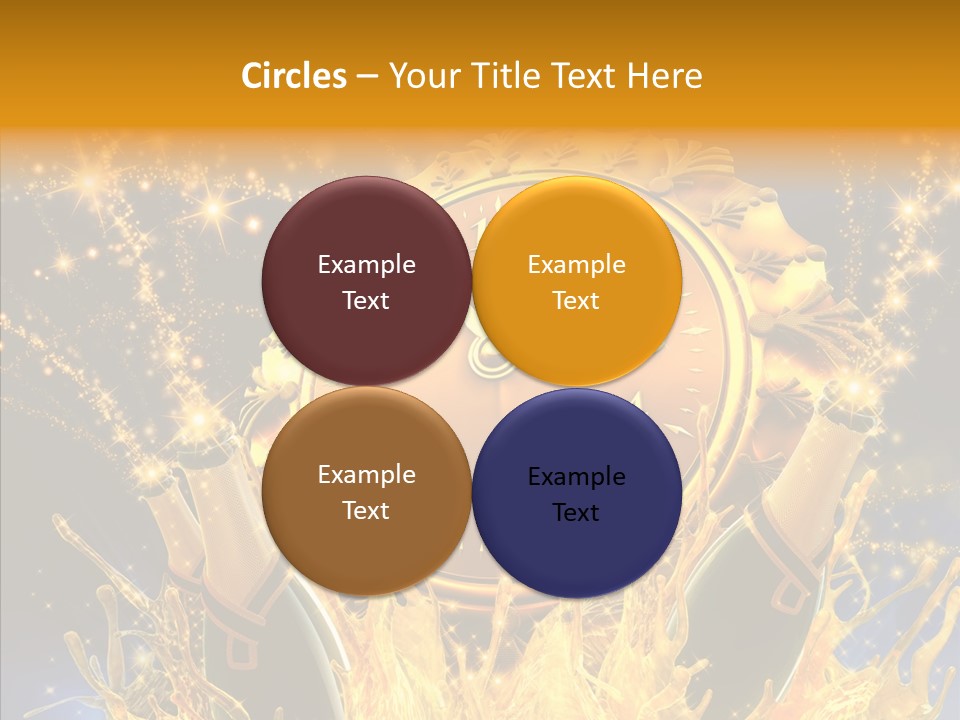 Affiche Grunge Mots PowerPoint Template