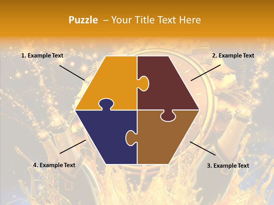 Affiche Grunge Mots PowerPoint Template