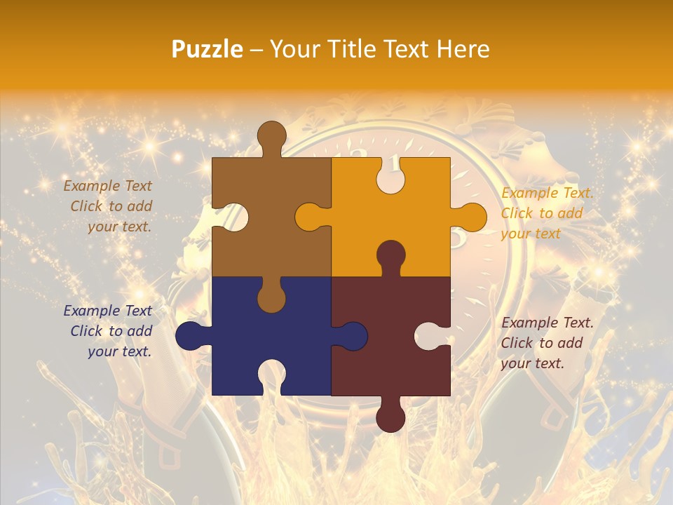 Affiche Grunge Mots PowerPoint Template