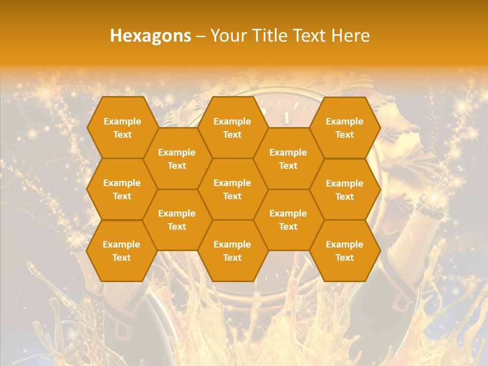 Affiche Grunge Mots PowerPoint Template