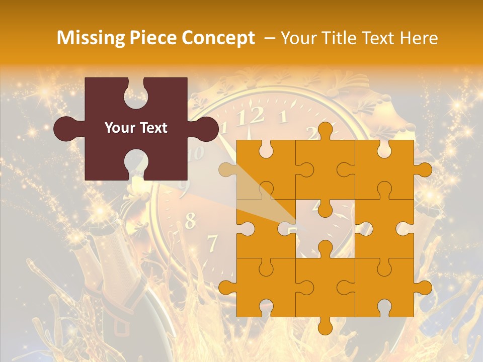 Affiche Grunge Mots PowerPoint Template