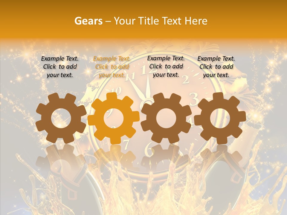 Affiche Grunge Mots PowerPoint Template