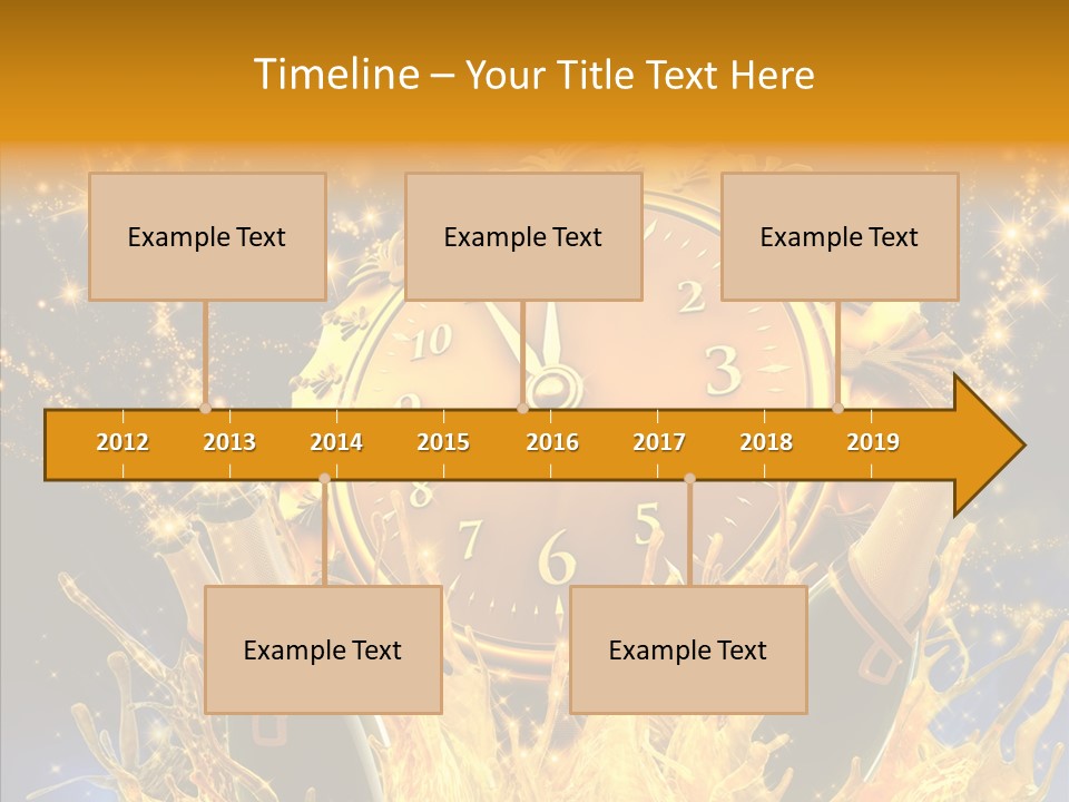 Affiche Grunge Mots PowerPoint Template