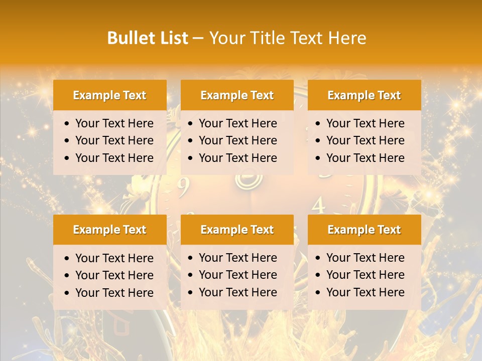 Affiche Grunge Mots PowerPoint Template