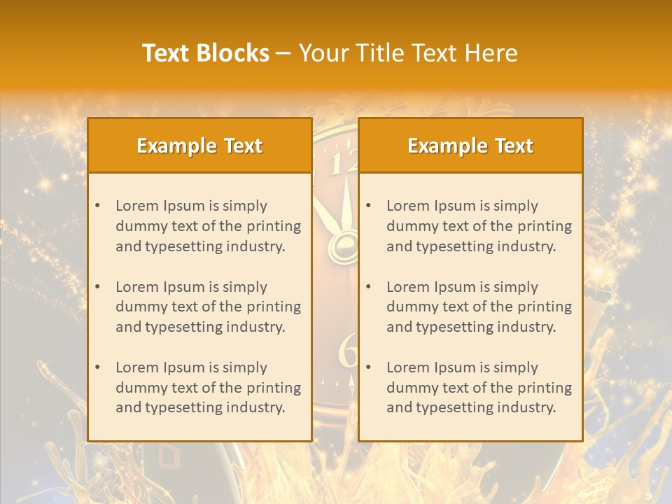 Affiche Grunge Mots PowerPoint Template