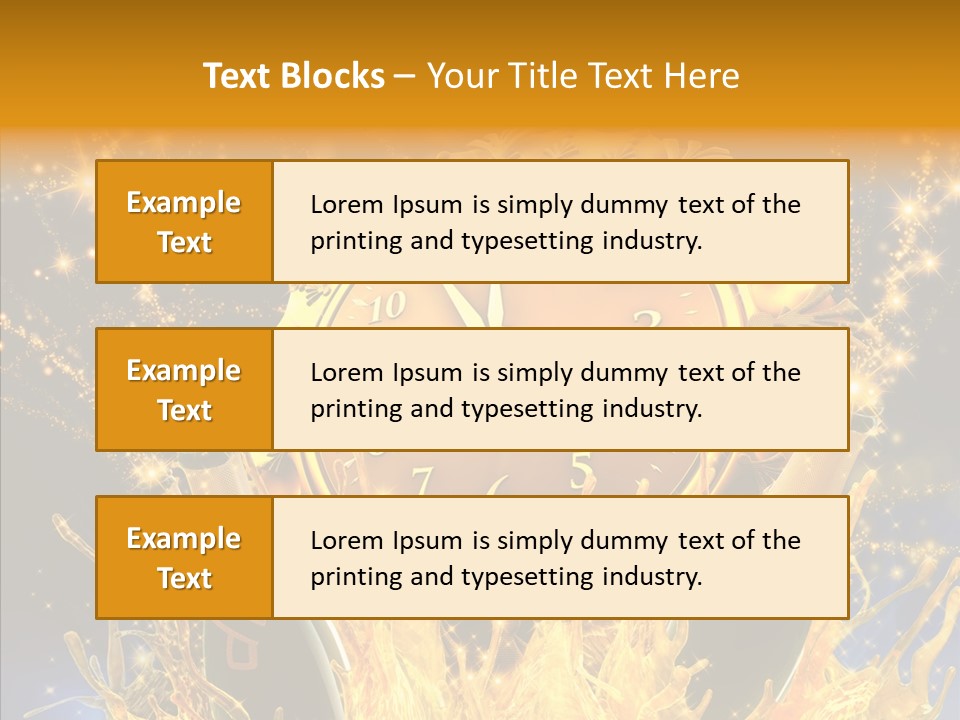 Affiche Grunge Mots PowerPoint Template