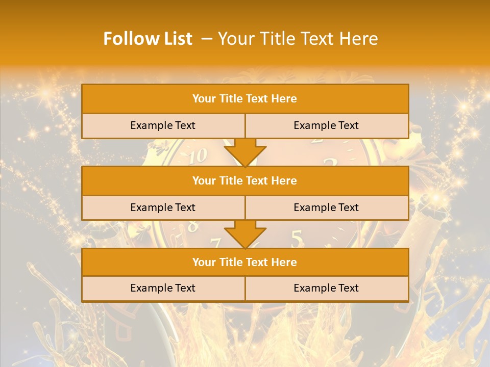 Affiche Grunge Mots PowerPoint Template