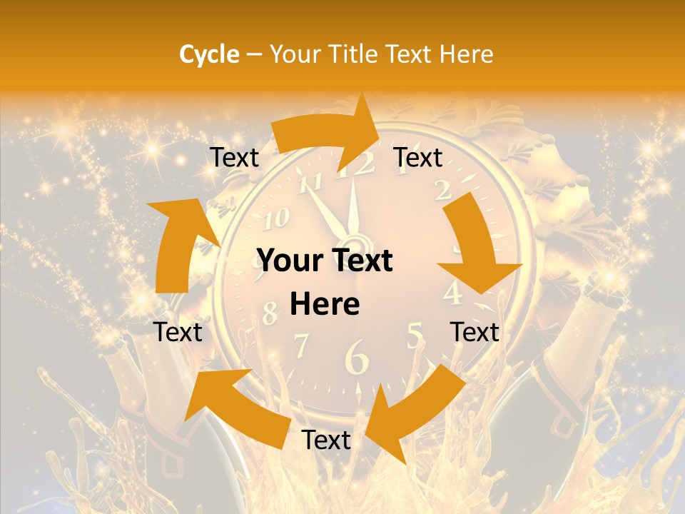 Affiche Grunge Mots PowerPoint Template