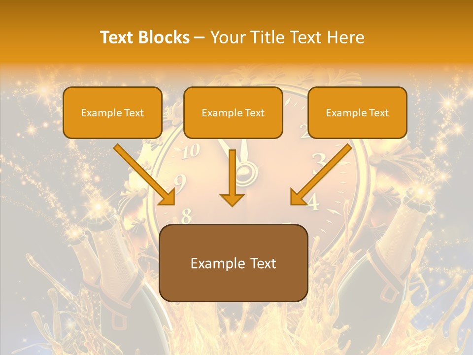 Affiche Grunge Mots PowerPoint Template