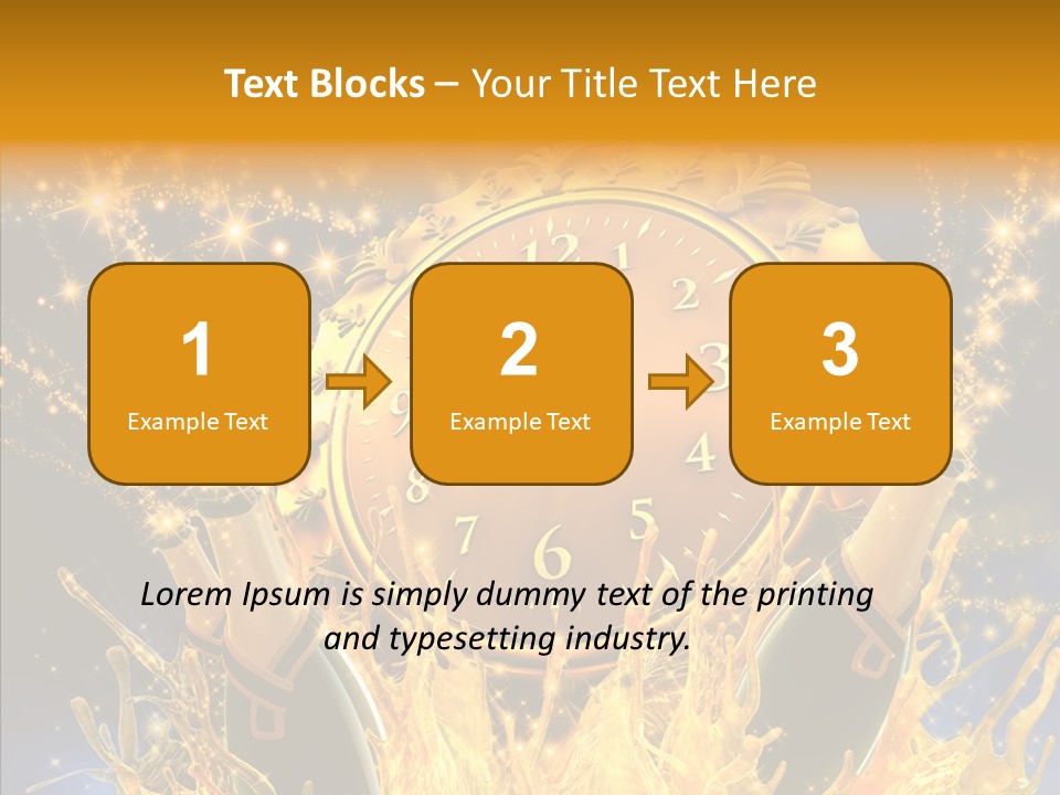 Affiche Grunge Mots PowerPoint Template
