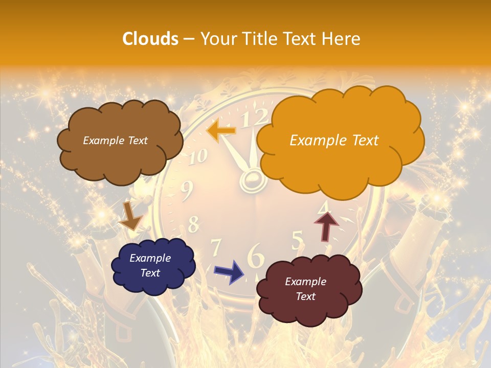 Affiche Grunge Mots PowerPoint Template