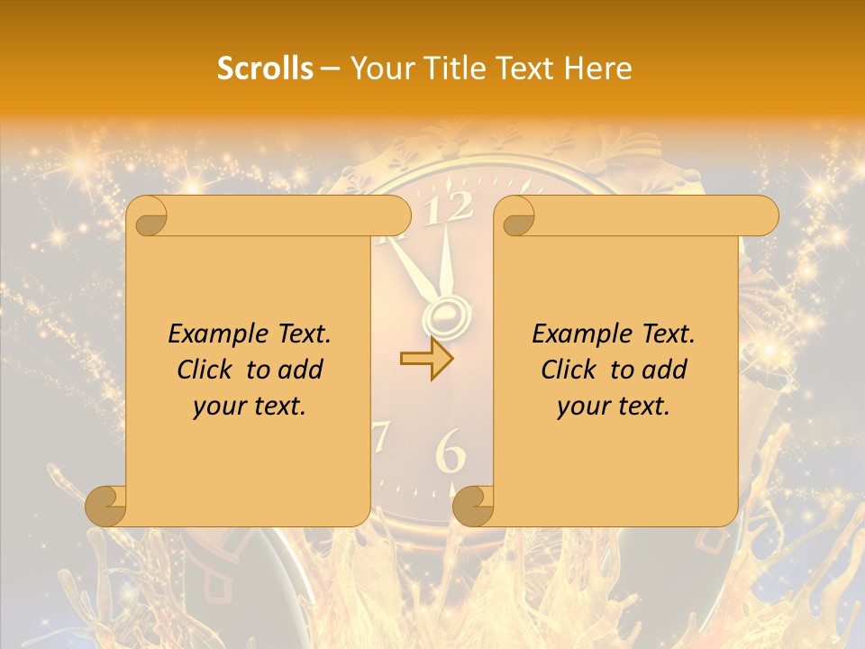 Affiche Grunge Mots PowerPoint Template