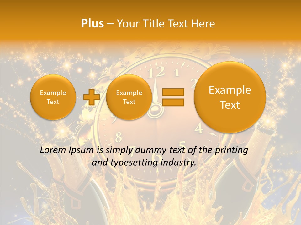 Affiche Grunge Mots PowerPoint Template
